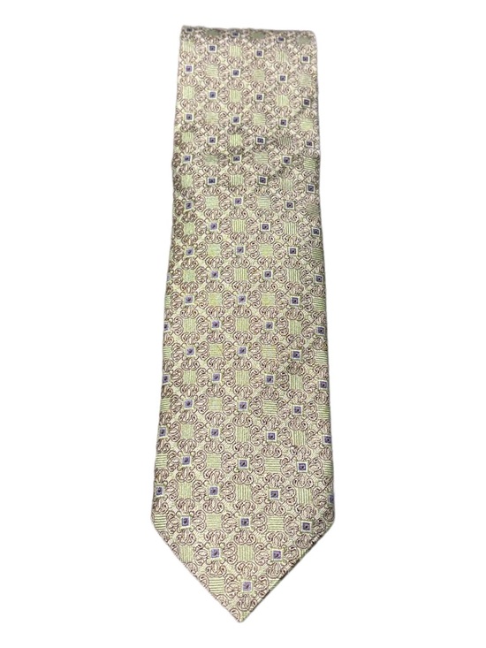 Retro Emilio Guido Handmade Patterned Silk Tie - Picture 11 of 12